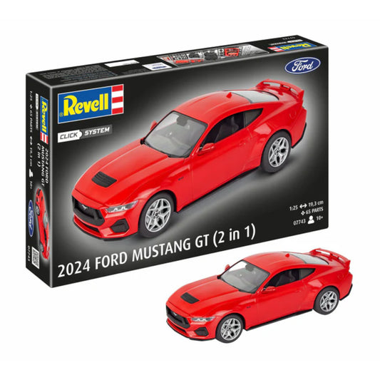 Revell 2024 Ford Mustang GT 2 in 1 Click System 07743 Car Model Kit