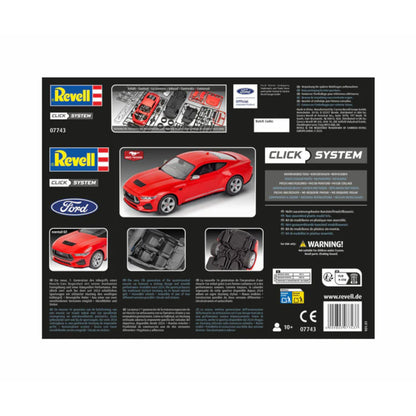 Revell 2024 Ford Mustang GT 2 in 1 Click System Car Model Kit 07743