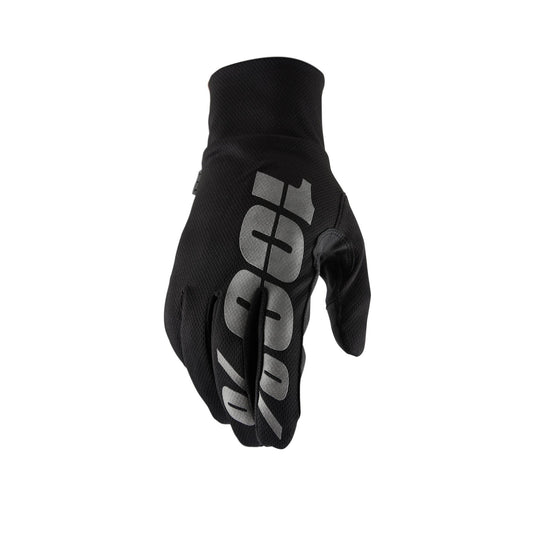 100% Hydromatic Waterproof Black X Large Men's Full Finger Cycling Gloves