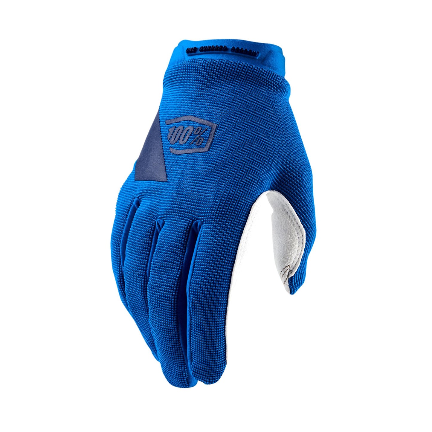 100% Ridecamp Blue Large Ladies Full Finger Cycling Gloves