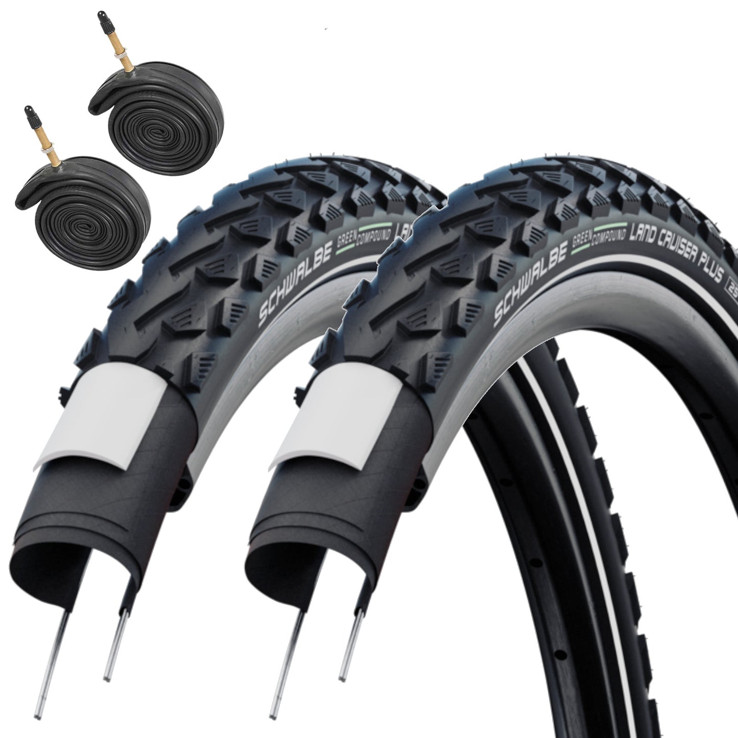 Schwalbe Land Cruiser PLUS 700 x 35c Green Compound PunctureGuard Bike Tyre