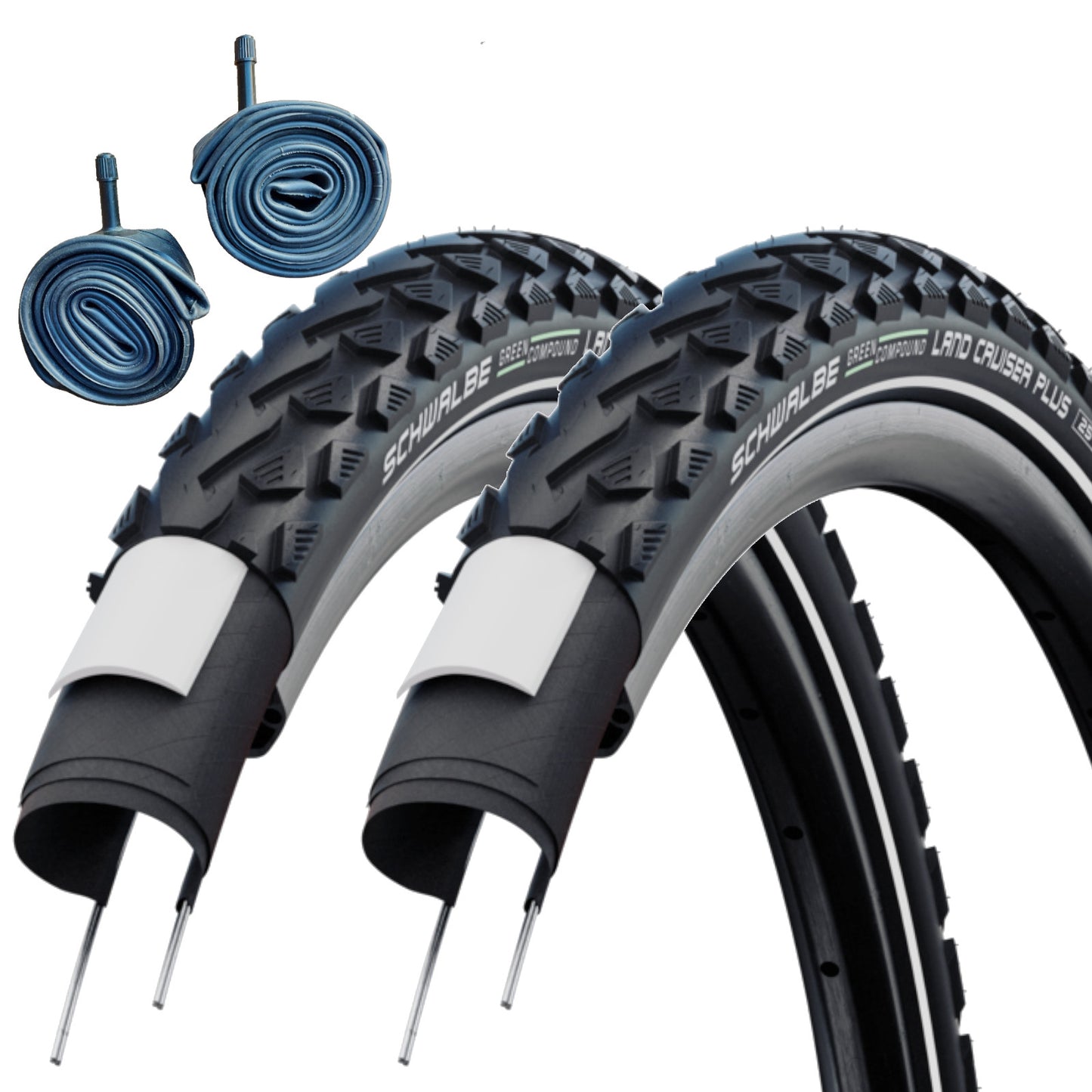 Schwalbe Land Cruiser PLUS 700 x 35c Green Compound PunctureGuard Bike Tyre