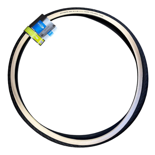 Schwalbe Road Cruiser K-Guard TwinSkin Whitewall Green 700c Bike Tyre