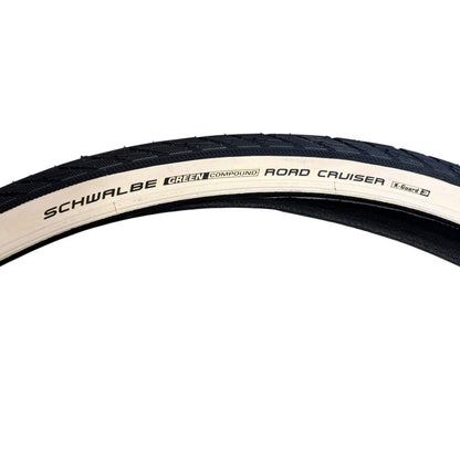 Schwalbe Road Cruiser K-Guard TwinSkin Whitewall Green 700c Bike Tyre