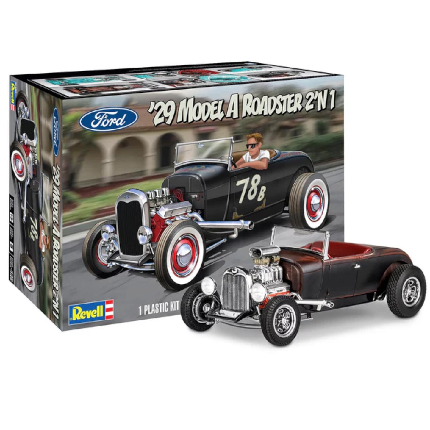 Revell 1929 Ford Model A Roadster Car Model Kit 1:25 Street Rod 14463