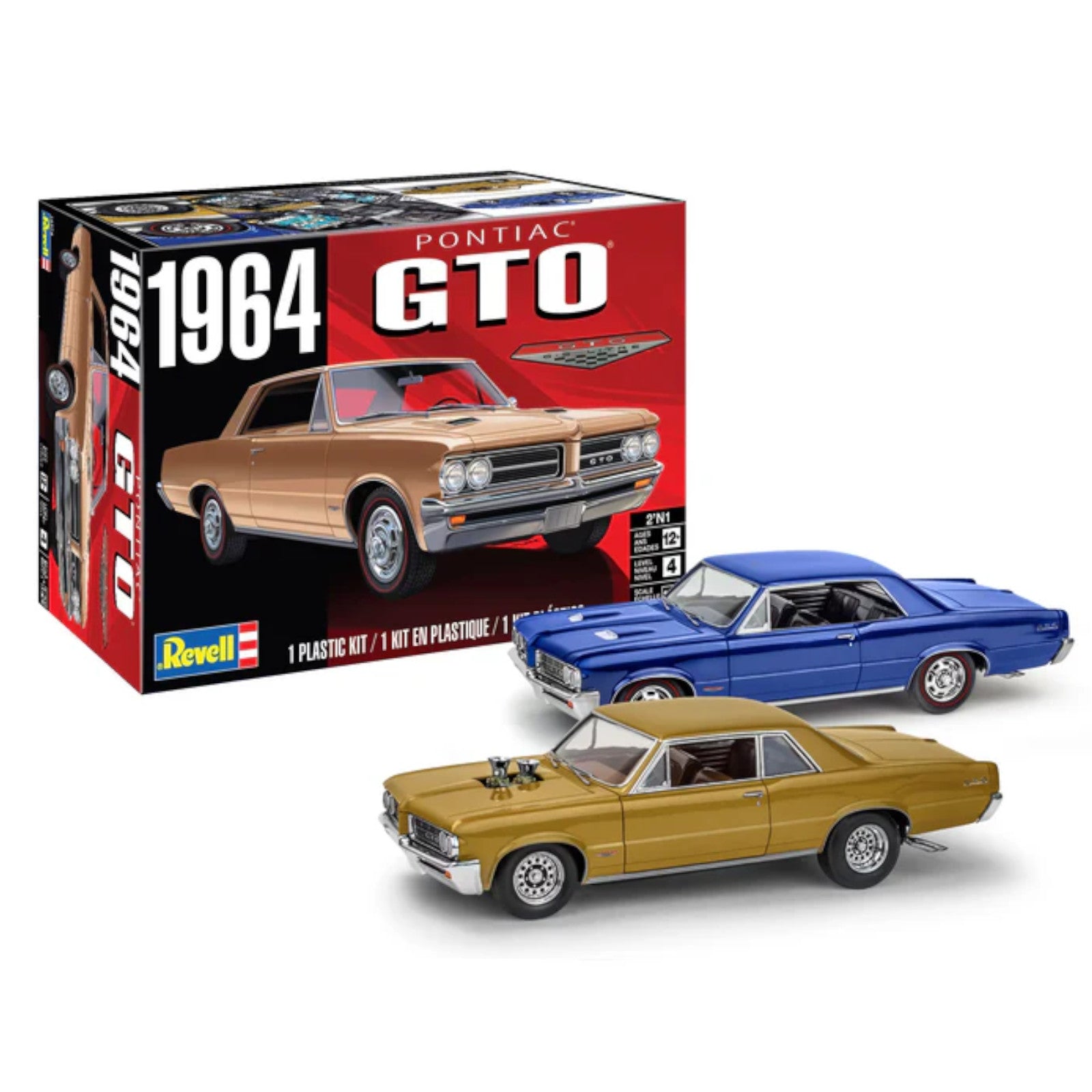 Revell 64 Pontiac GTO® 2’N1 14574 Car Model Kit