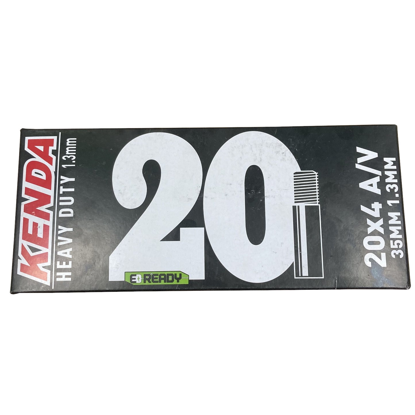 Kenda Heavy Duty 1.3mm E-Ready 20 x 4.0 20 Inch Schrader Valve Bike Inner Tube Alternate 1