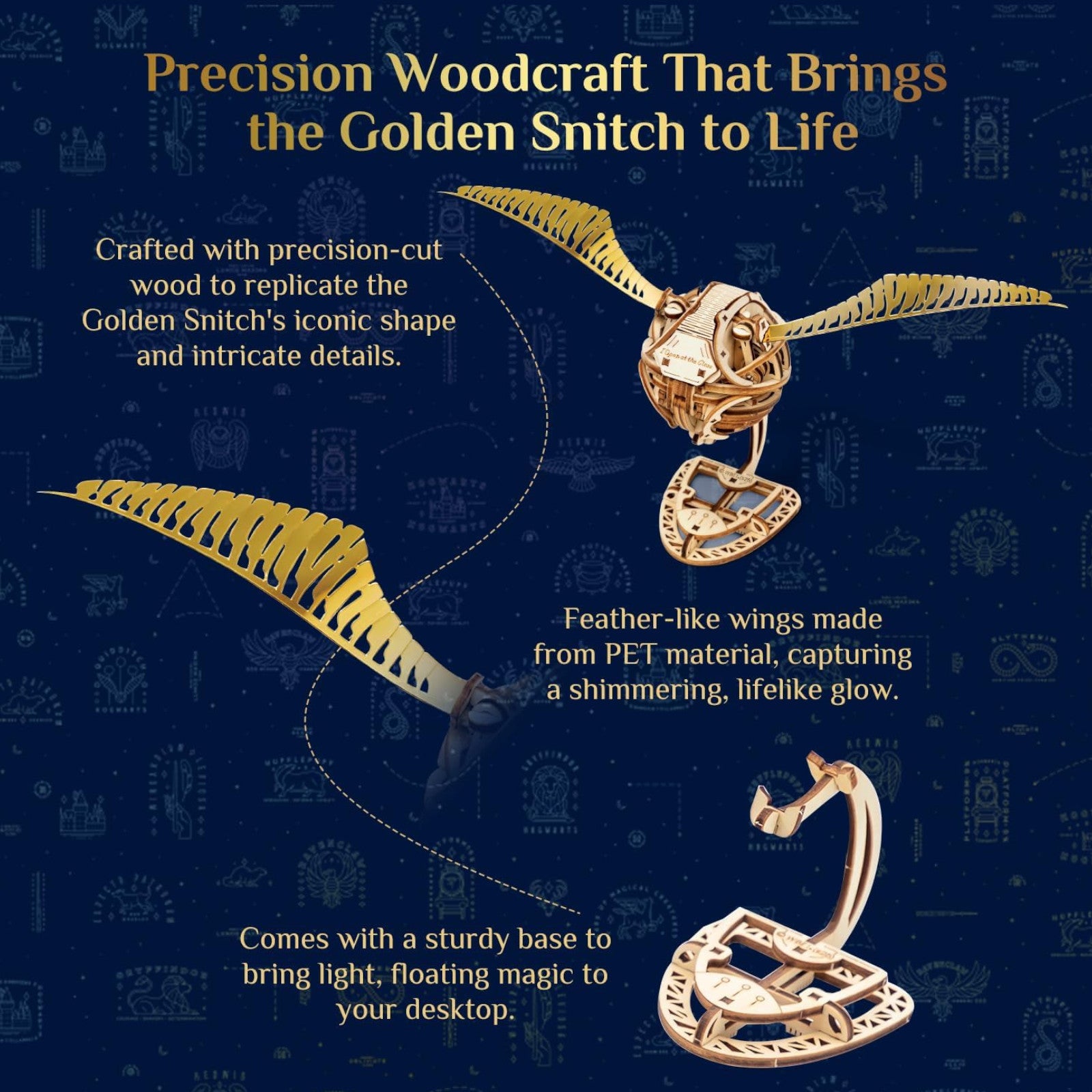 Puremind Harry Potter Golden Snitch Craft Kit 3D Puzzle Alternate 5