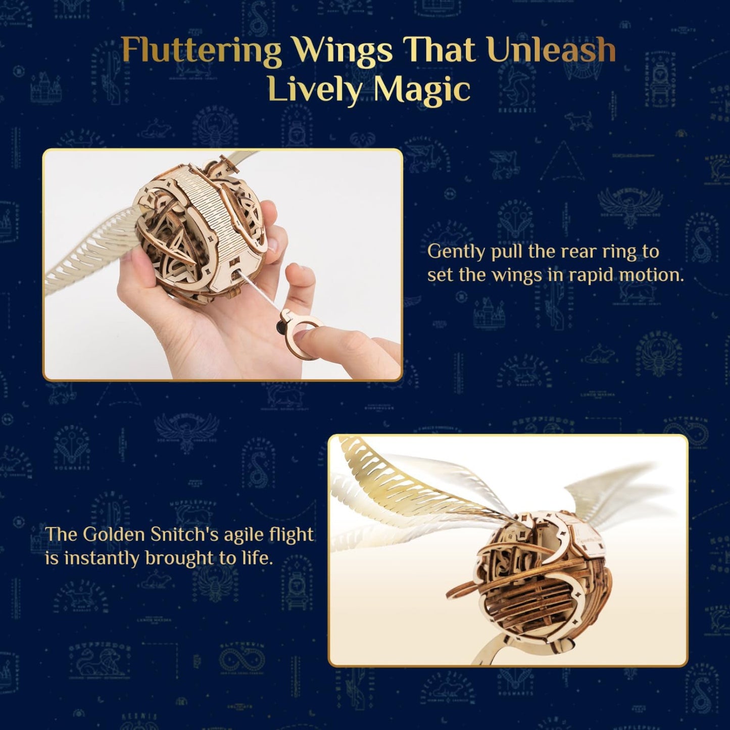 Puremind Harry Potter Golden Snitch Craft Kit 3D Puzzle Alternate 6