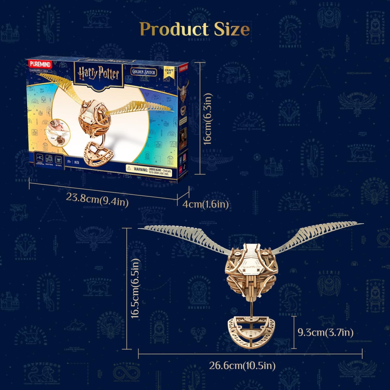 Puremind Harry Potter Golden Snitch Craft Kit 3D Puzzle Alternate 8