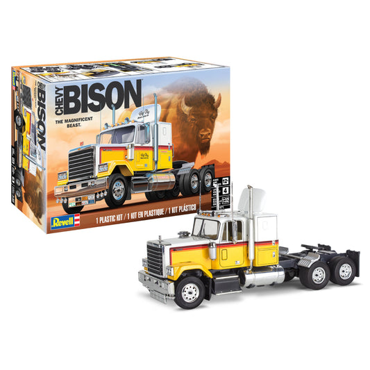 Revell 1978 Chevy Bison Truck Model Kit Semi Truck American Lorry