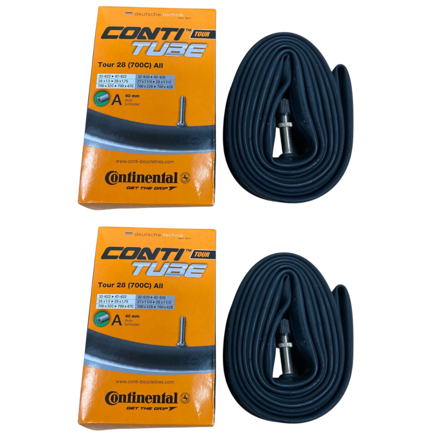 Continental Tour 28 700 x 32-47 700c Schrader Valve Bike Inner Tube
