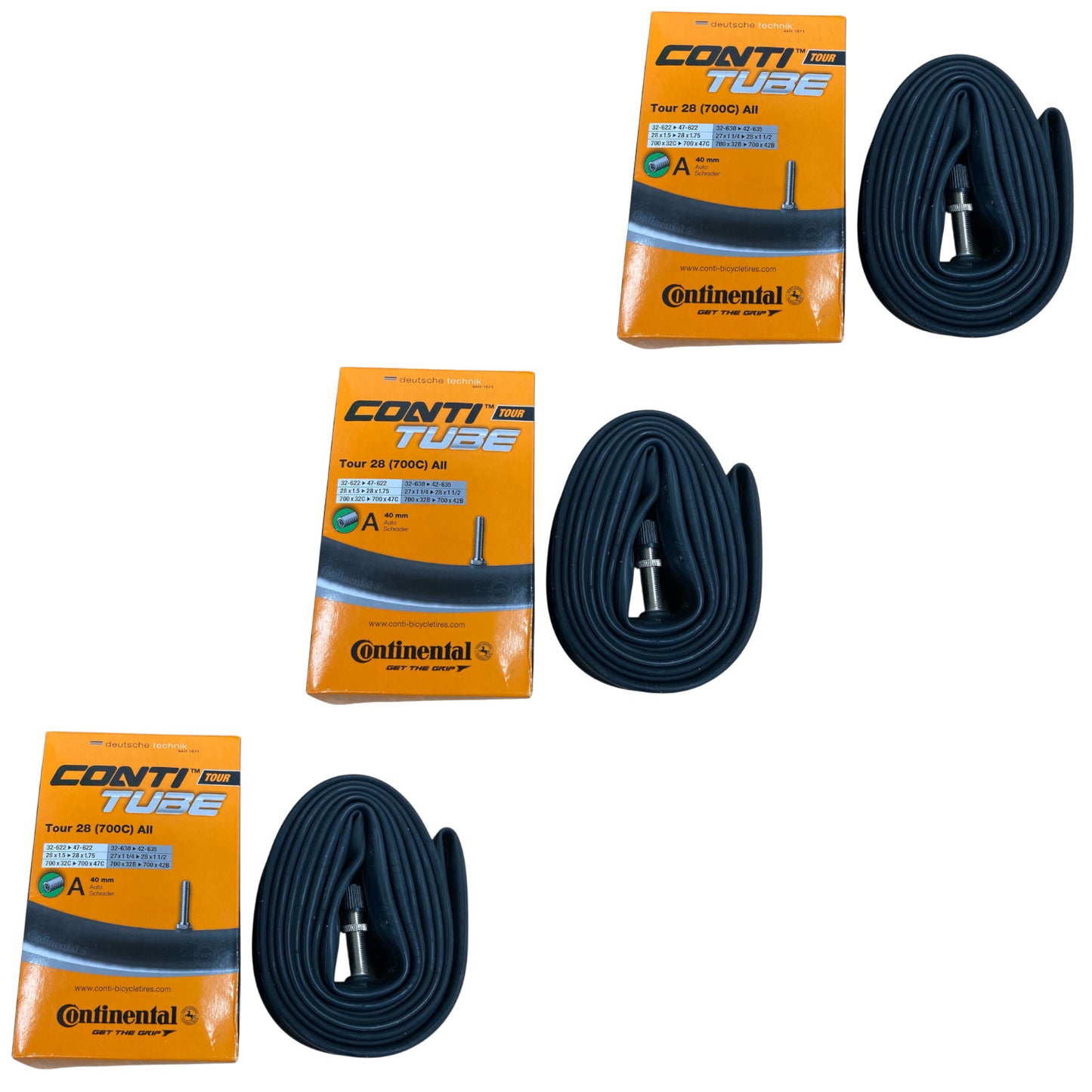 Continental Tour 28 700 x 32-47 700c Schrader Valve Bike Inner Tube