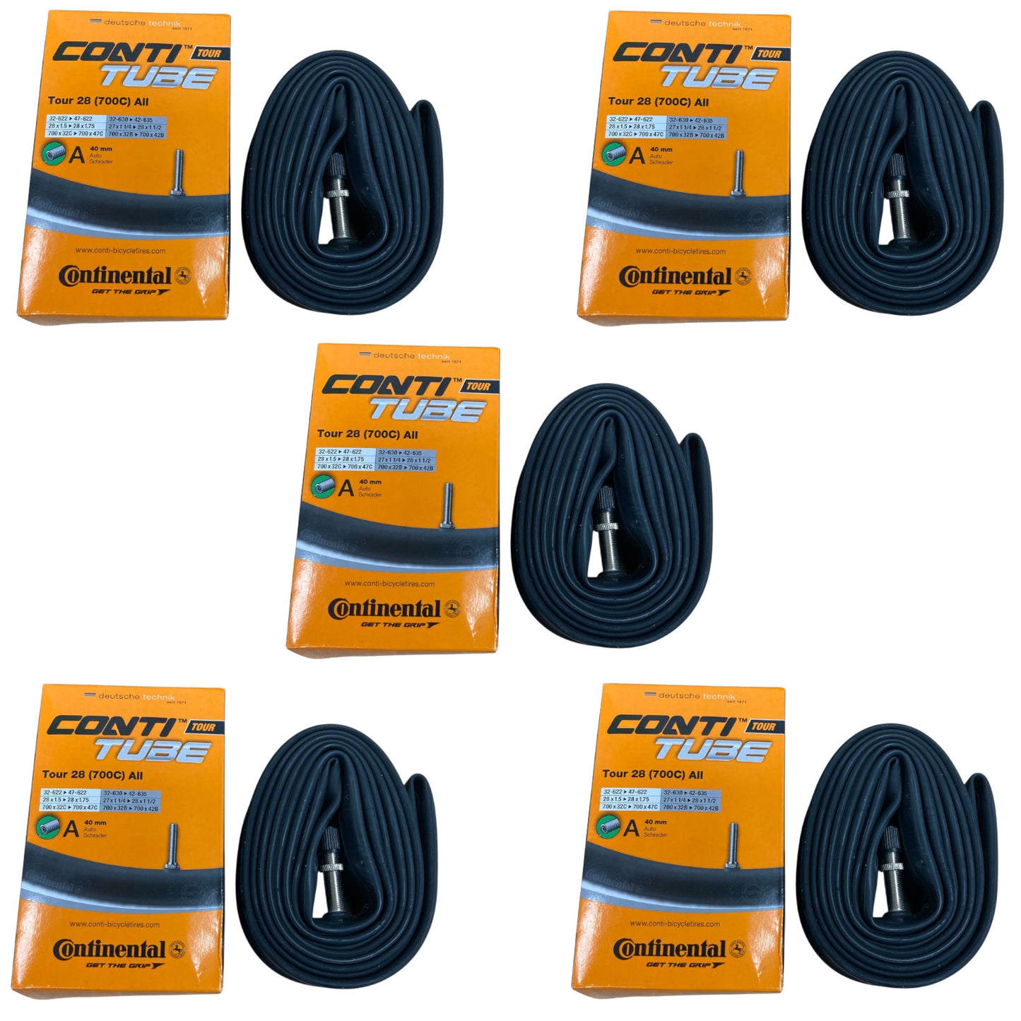 Continental Tour 28 700 x 32-47 700c Schrader Valve Bike Inner Tube