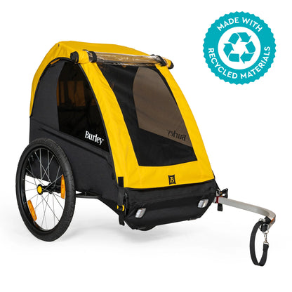 Burley Bee Double Trailer - Yellow