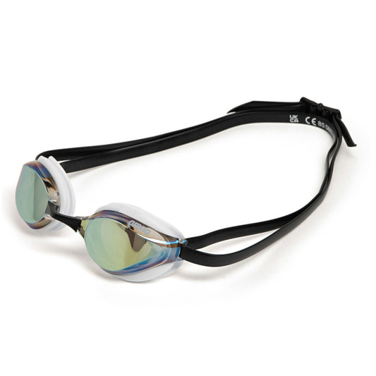 Arena Python Mirror Racing Gold White Black Men's Swimming Goggles