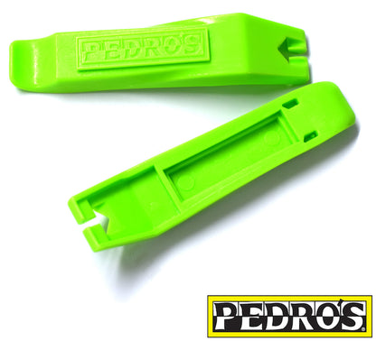 Pedro's Plastic Bike Tyre Levers Green Alternate 1