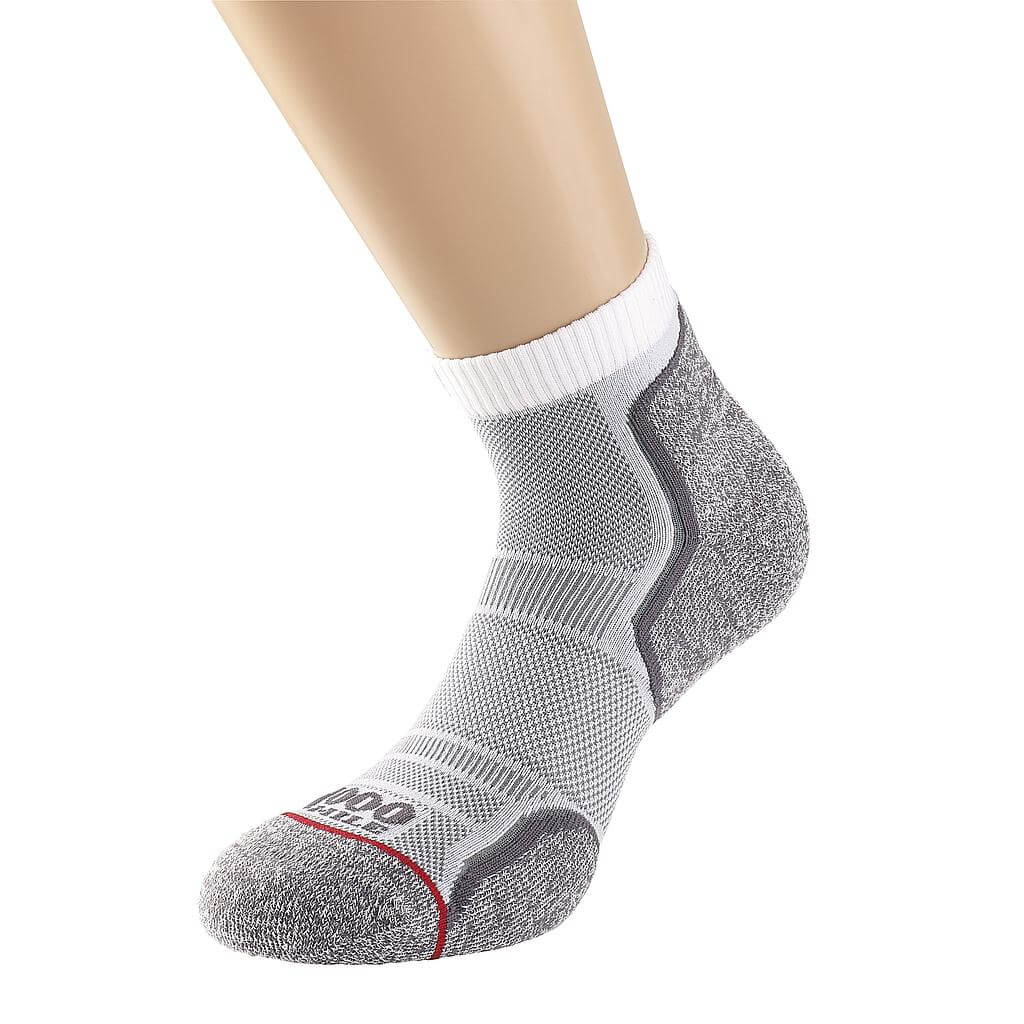 SDJ Sports Anklet Ladies Socks White/Grey Small