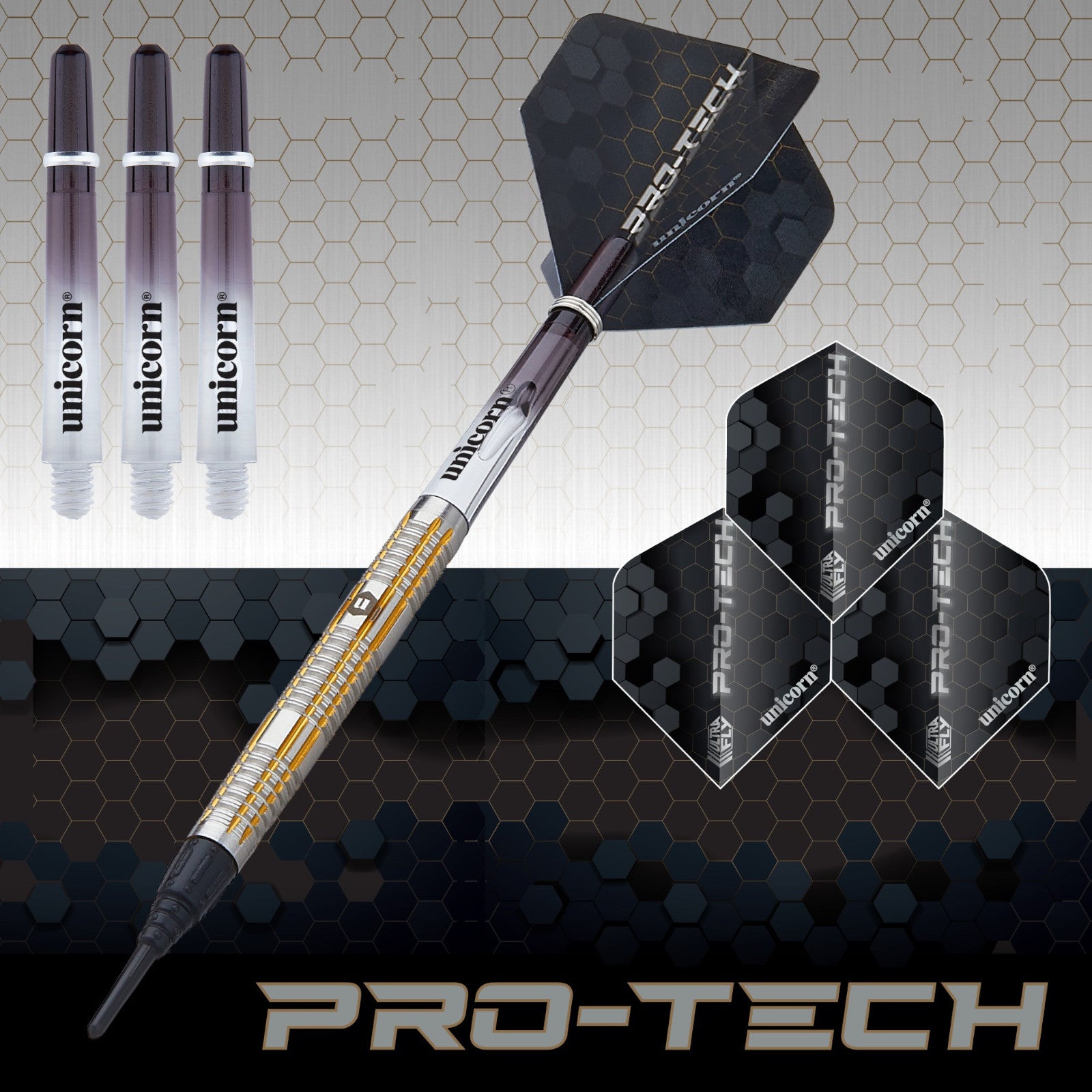 Unicorn Pro-Tech Style 4 Tungsten Dart 18G Soft Tip Dart Alternate 2