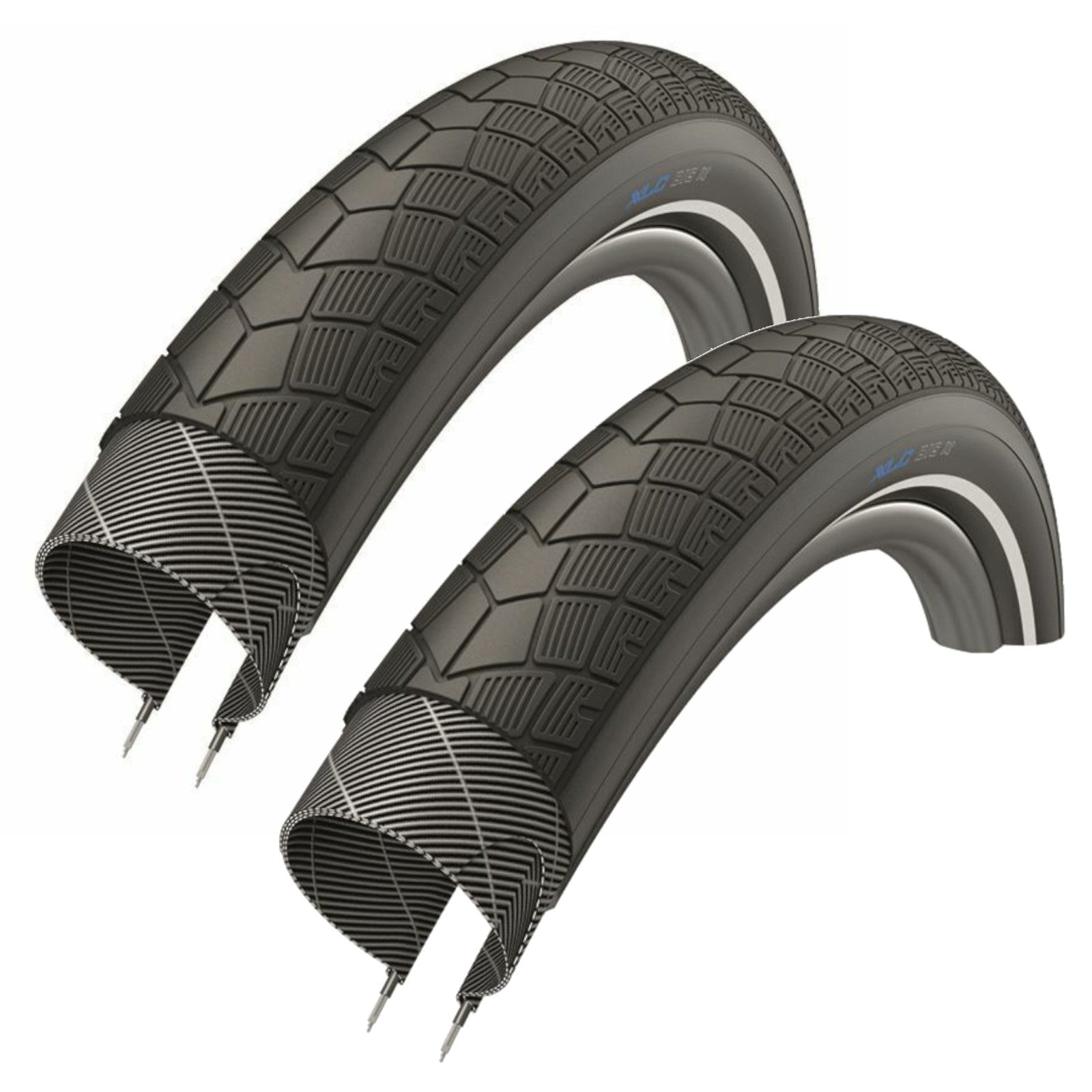 XLC Big X 28x2.0" Semi Slick 28 Inch Bike Tyre Pair of Tyres