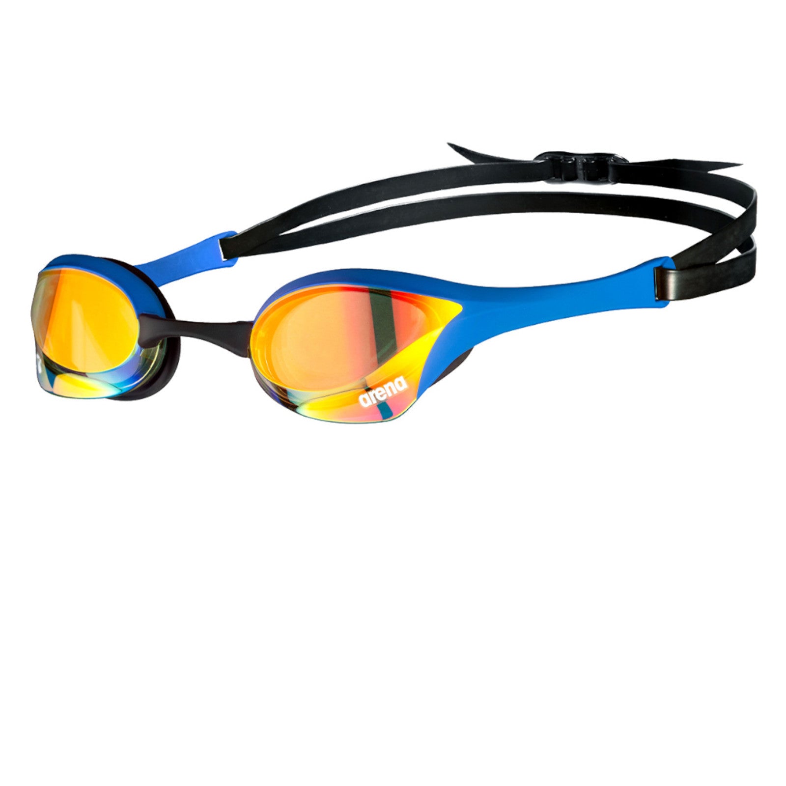 Arena Cobra Ultra Swipe Mirror Racing Yellow Copper Blue Men's Swimming Goggles