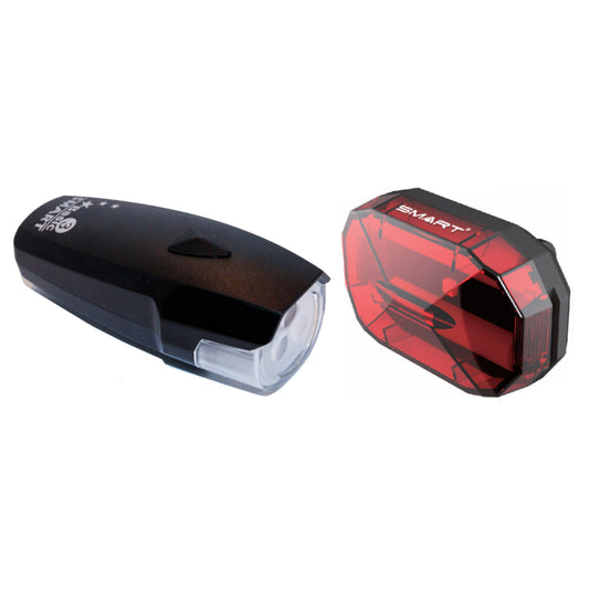 Smart Polaris and Diamond 3 LED Front & Rear Bike Light Set