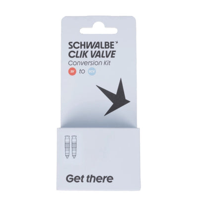 Schwalbe Click Valve Conversion Kit SV to SCV Bike Pump Spare Part (Valves Only)