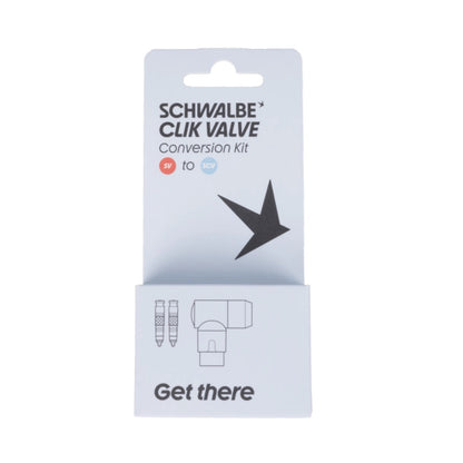 Schwalbe Click Valve Conversion Kit SV to SCV Bike Pump Spare Part (Valves Only)