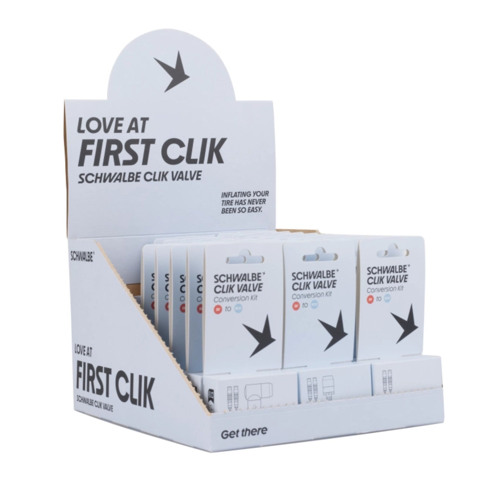 Schwalbe Click Valve Conversion Kit SV to SCV Bike Pump Spare Part (Valves Only) Collection