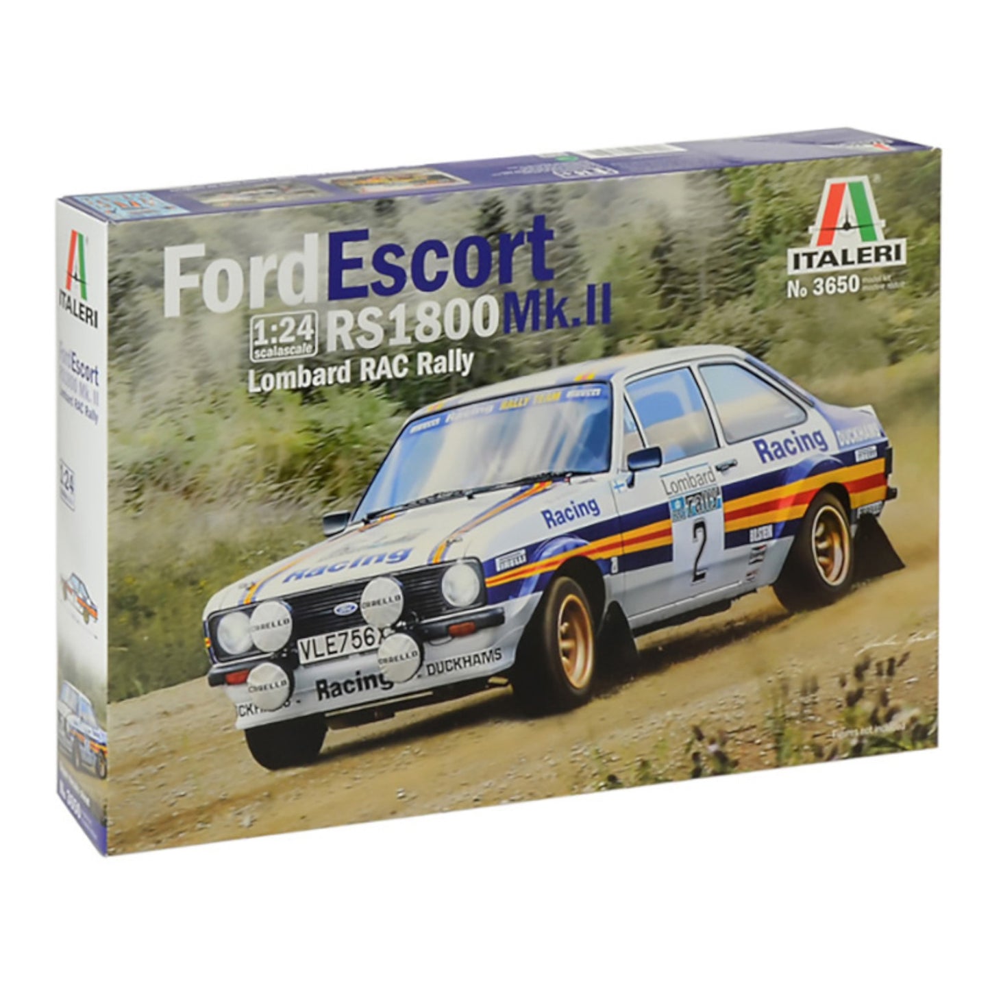 Italeri Ford Escort RS1800 MkII Lombard 1:24 Car Model Kit 3650