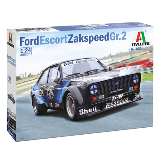 Italeri Ford Escort Zakspeed Gr 2 1:24 Car Model Kit 3664