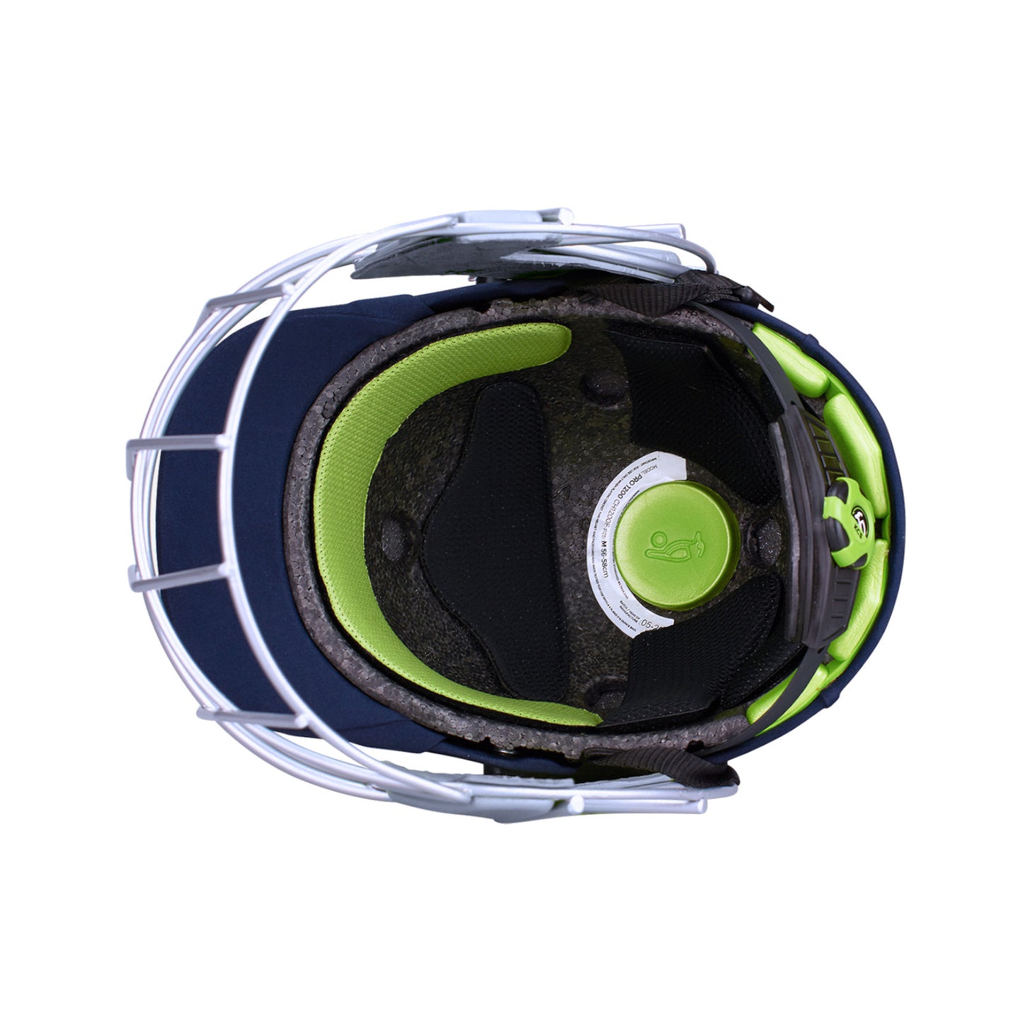 Kookaburra Pro 1200 Navy Cloth Kid's Cricket Helmet Alternate 1