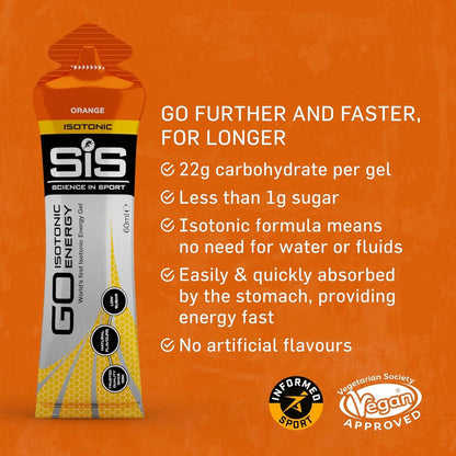 SIS GO Isotonic Sports Energy Gel | Variety Pack of 20 x 60ml