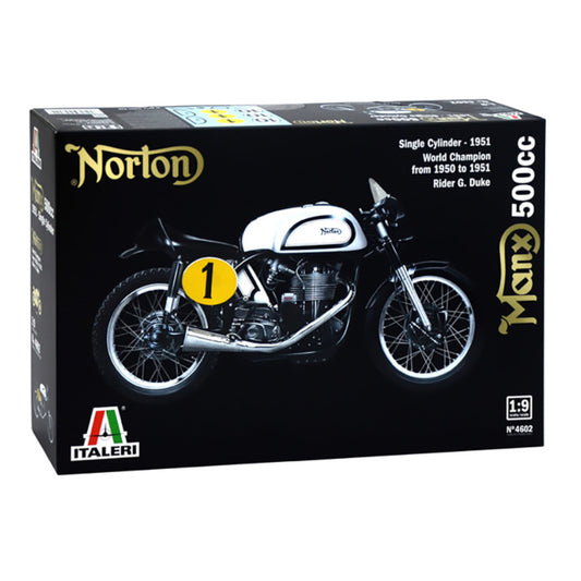 Italeri Norton Manx 500cc 1:9 Motorbike Model Kit 4602