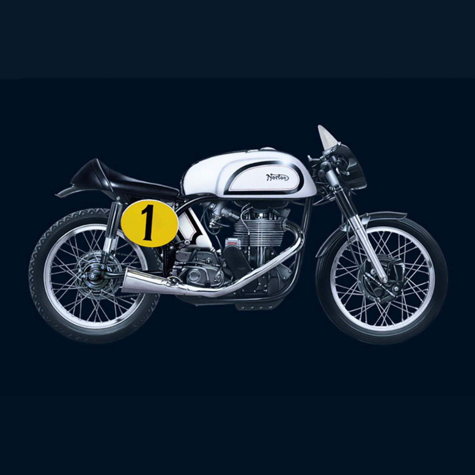 Italeri Norton Manx 500cc 1:9 Motorbike Model Kit 4602 Alternate 1