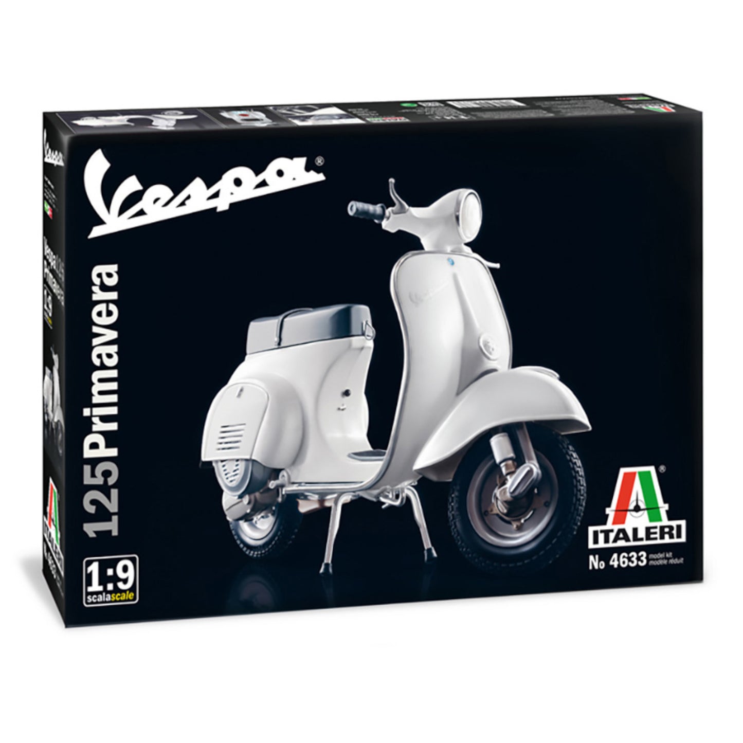 Italeri Vespa 125 Primavera 1:9 Motorbike Model Kit 4633