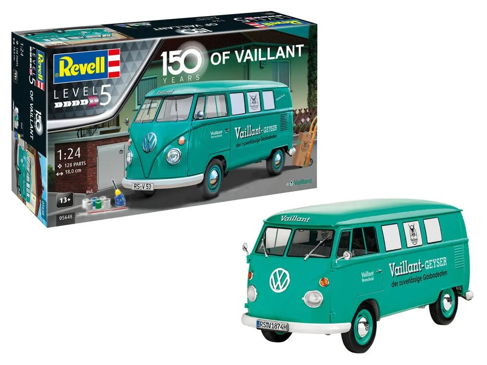 Revell Gift Set VW T1 Bus "150 Years of Vaillant" Car Model Kit 1:24