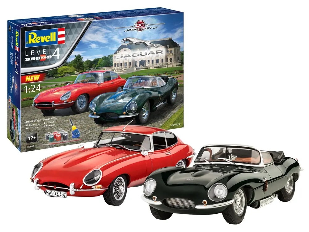 Revell Gift Set Jaguar 100th Anniversary Car Model Kit 1:24