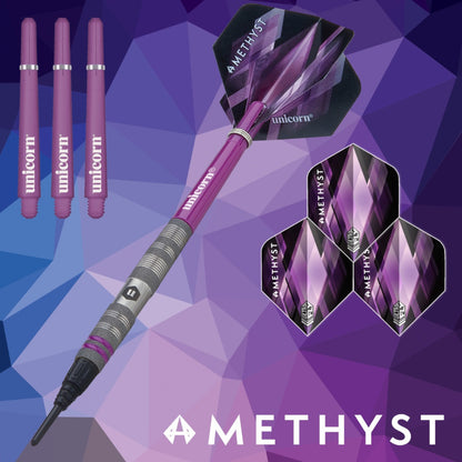 Unicorn Amethyst S2 80% Tungsten 18G Soft Tip Dart Alternate 5