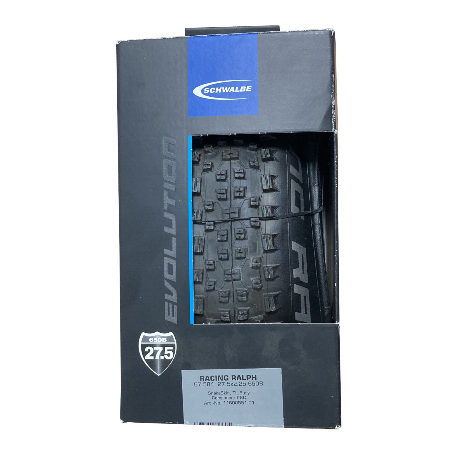Schwalbe Racing Ralph 27.5 x 2.25" 27.5 Inch Bike Tyre SnakeSkin TL-Easy Folding Evo Alternate 1