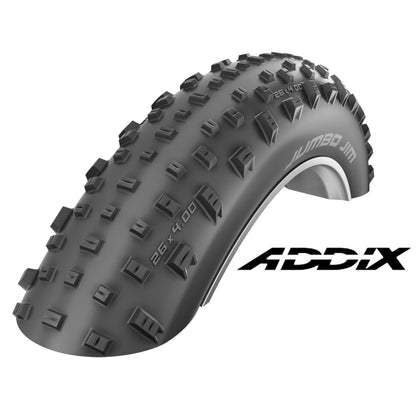 Schwalbe Jumbo Jim Performance Addix Folding 26x4.0" 26 Inch Bike Tyre Pair of Tyres