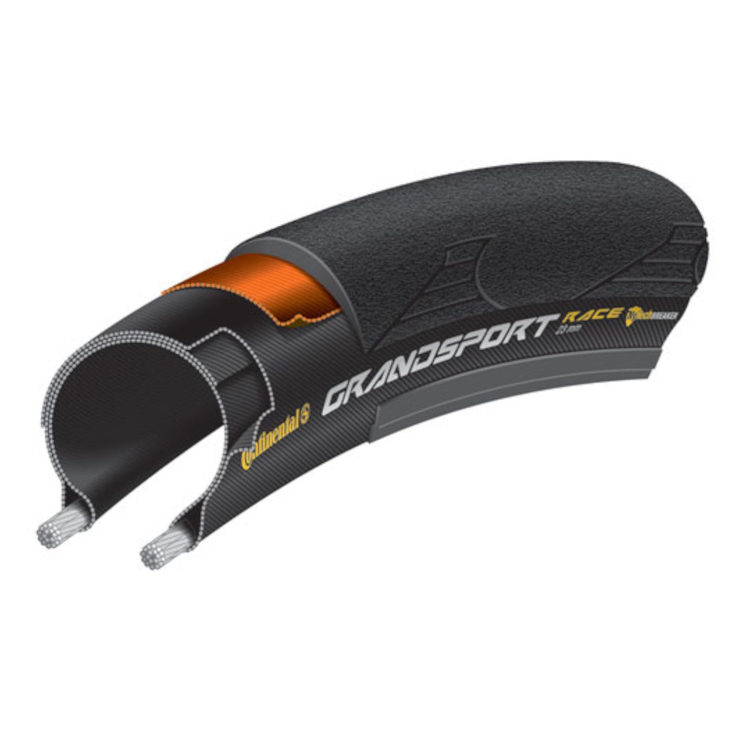 Continental Grand Sport Race 700 x 25c Folding 700c Bike Tyre Single Tyre No Tubes Alternate 1