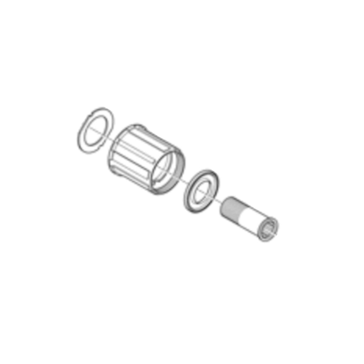 Shimano WH-R501-R Complete Bike Wheel Freehub Body