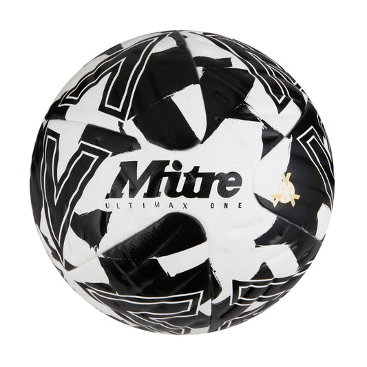 Mitre Ultimax One Outdoor Football White/Black Size 4