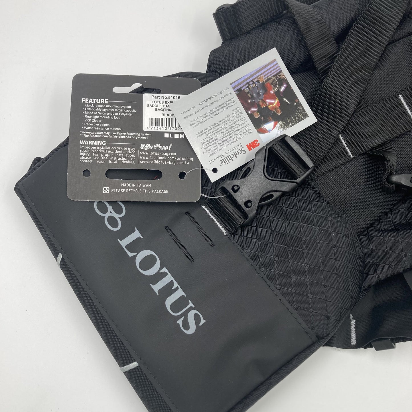 Lotus Explorer Saddle Bag with Dry Bag 8.8L Bikepacking Saddle Pack Alternate 7