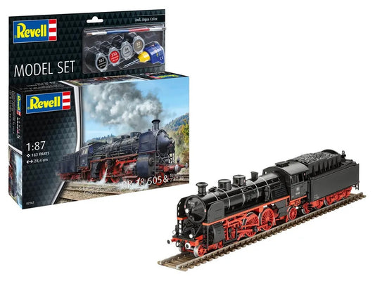 Revell Model Set Express Loco BR 18 505 with Tender Model Train 1:87