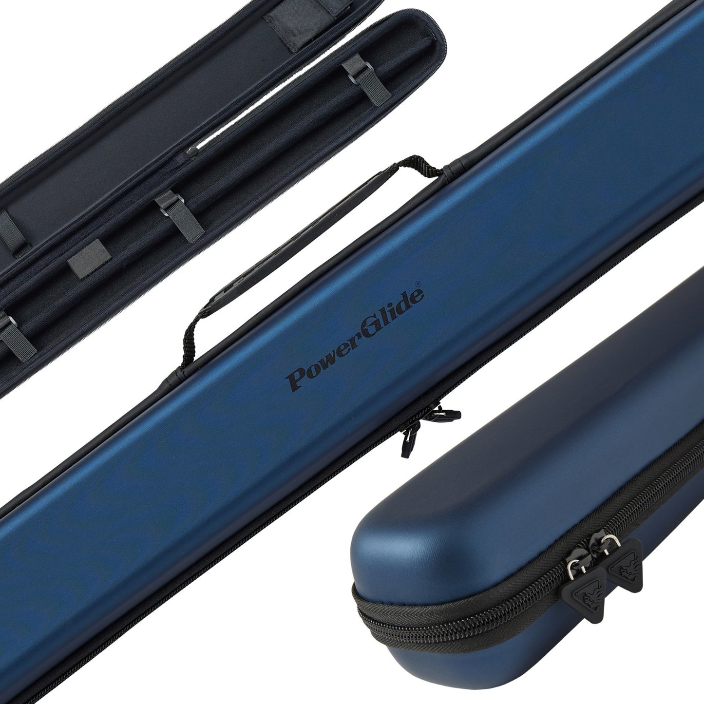 Powerglide Svartur Case (3/4 Joint Cue) Met Blue Snooker Cue Case