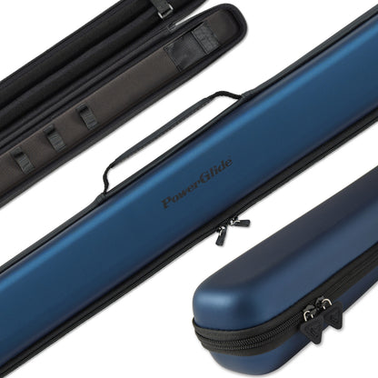 Powerglide Svartur Case (2-Piece Cue) Met Blue Snooker Cue Case