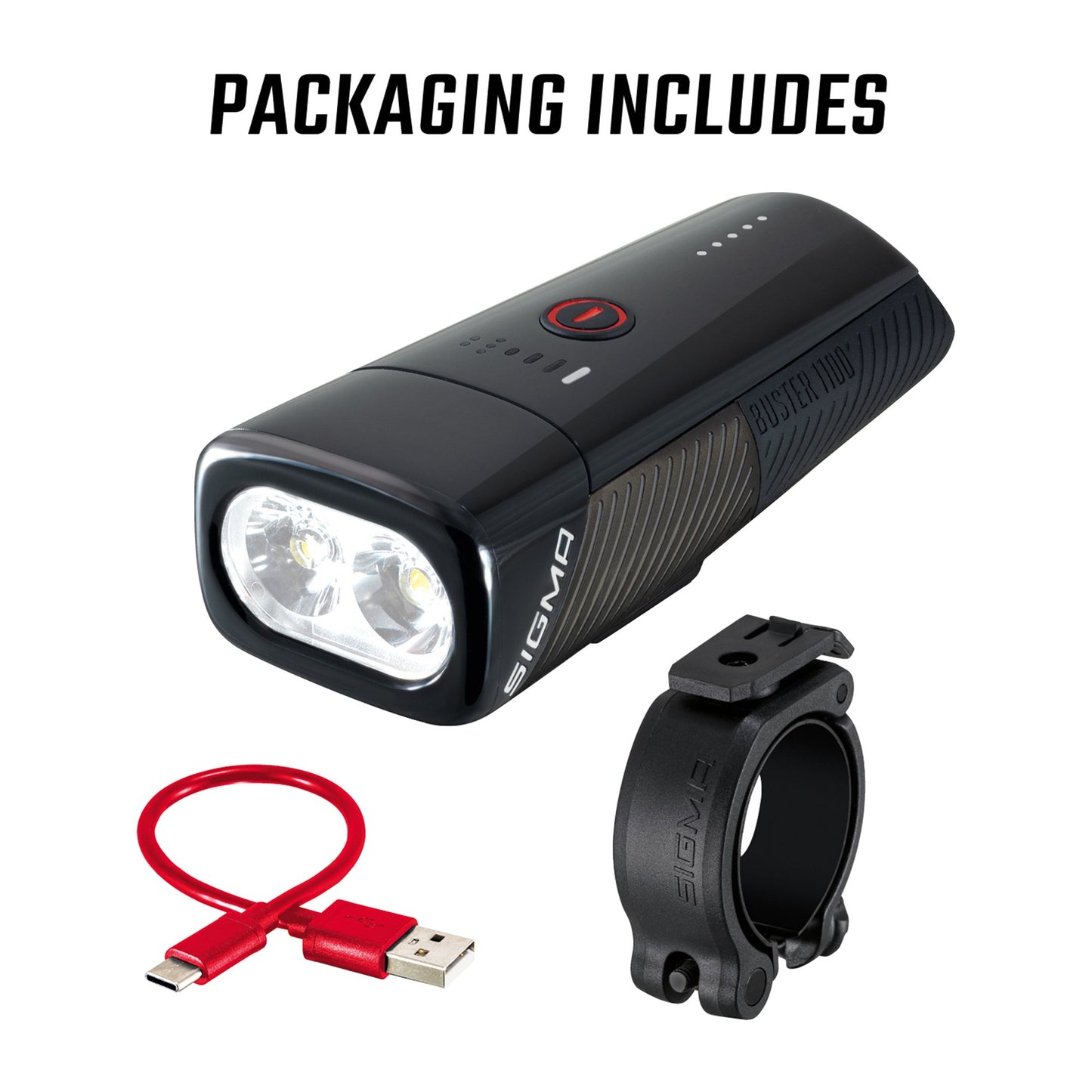 Sigma Buster 1100 Front Bike Light Alternate 1