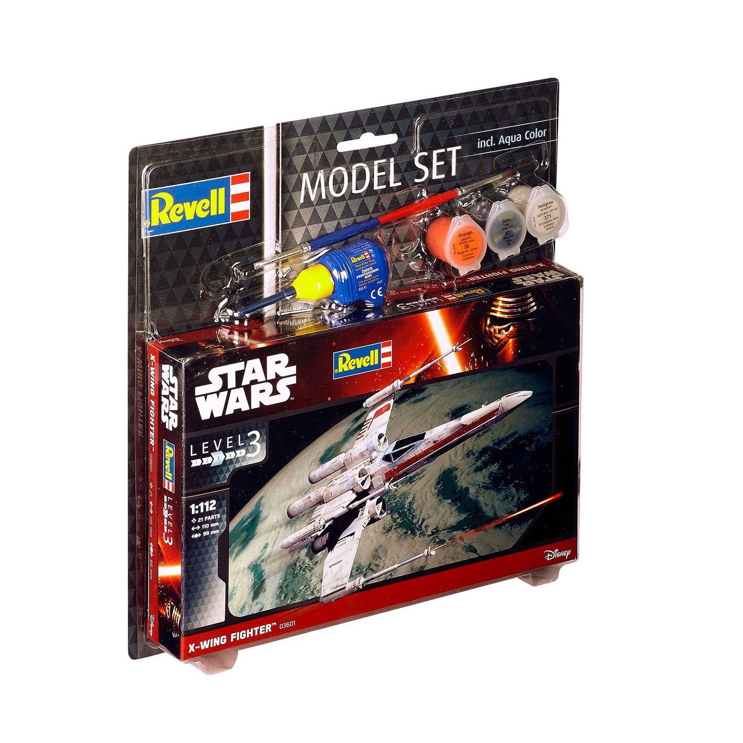 Revell Star Wars X-Wing Fighter 1:112 Maßstab Modell Kit mit Farben & Kleber